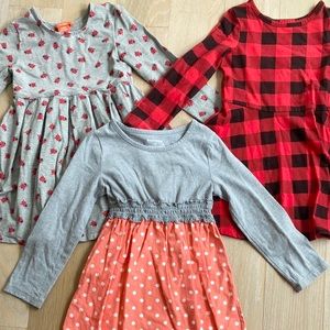 Set of 3 Long Sleeve Dresses